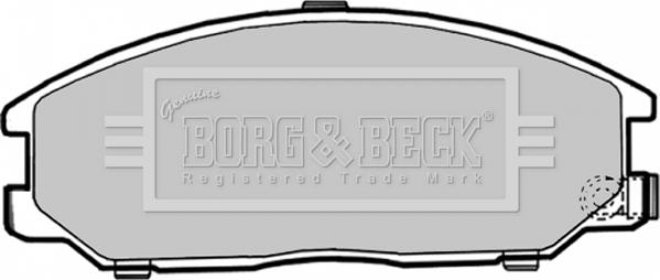 Borg & Beck BBP1786 - Тормозные колодки, дисковые, комплект www.autospares.lv