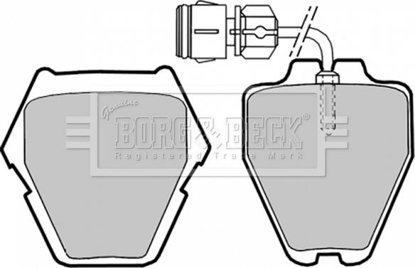 Borg & Beck BBP1780 - Brake Pad Set, disc brake www.autospares.lv