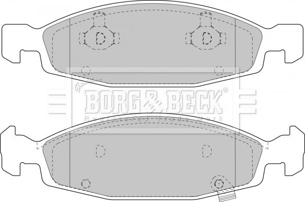 Borg & Beck BBP1781 - Bremžu uzliku kompl., Disku bremzes www.autospares.lv