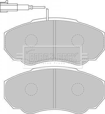 Borg & Beck BBP1736 - Тормозные колодки, дисковые, комплект www.autospares.lv