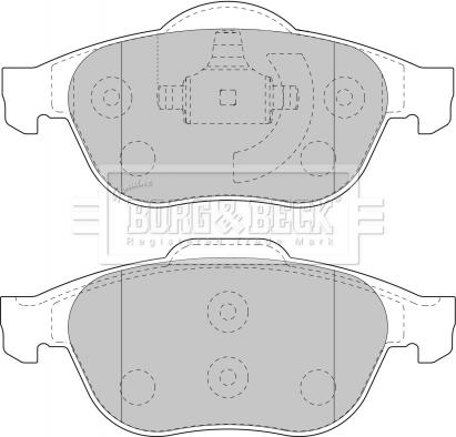 Borg & Beck BBP1731 - Bremžu uzliku kompl., Disku bremzes www.autospares.lv