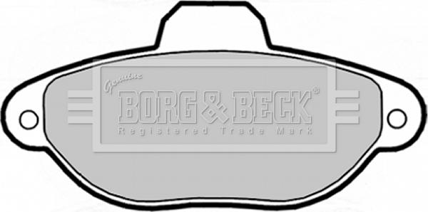 Borg & Beck BBP1738 - Тормозные колодки, дисковые, комплект www.autospares.lv