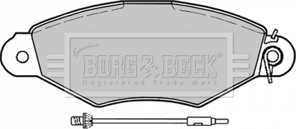 Borg & Beck BBP1729 - Bremžu uzliku kompl., Disku bremzes www.autospares.lv