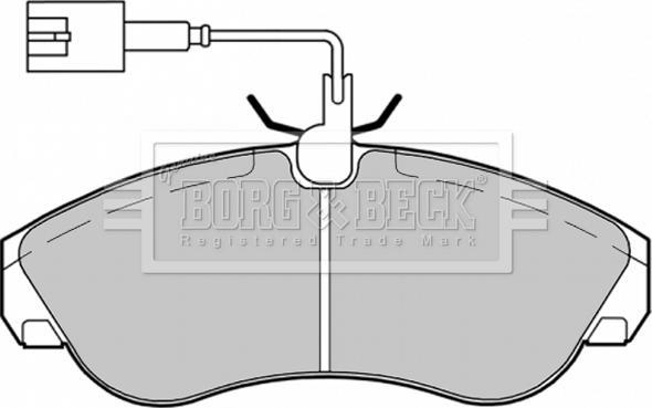 Borg & Beck BBP1720 - Bremžu uzliku kompl., Disku bremzes www.autospares.lv