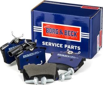 Borg & Beck BBP1721 - Тормозные колодки, дисковые, комплект www.autospares.lv