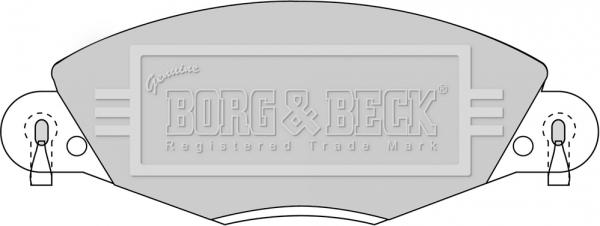 Borg & Beck BBP1723 - Bremžu uzliku kompl., Disku bremzes www.autospares.lv