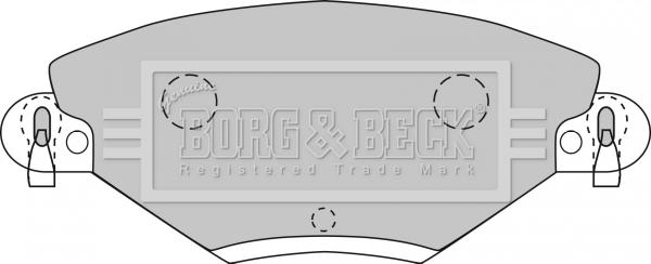 Borg & Beck BBP1722 - Bremžu uzliku kompl., Disku bremzes www.autospares.lv