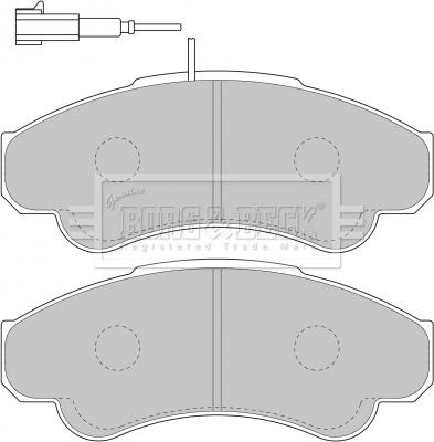 Borg & Beck BBP1779 - Тормозные колодки, дисковые, комплект www.autospares.lv