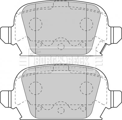 Borg & Beck BBP1774 - Bremžu uzliku kompl., Disku bremzes www.autospares.lv