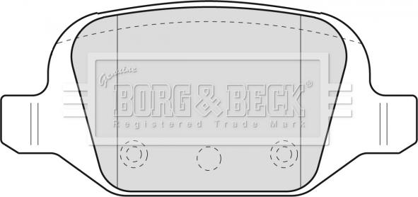 Borg & Beck BBP1775 - Тормозные колодки, дисковые, комплект www.autospares.lv