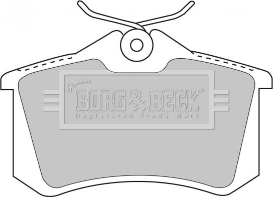 Borg & Beck BBP1778 - Bremžu uzliku kompl., Disku bremzes www.autospares.lv