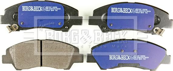 Borg & Beck BBP2907 - Bremžu uzliku kompl., Disku bremzes www.autospares.lv