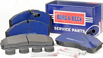 Borg & Beck BBP2490 - Тормозные колодки, дисковые, комплект www.autospares.lv