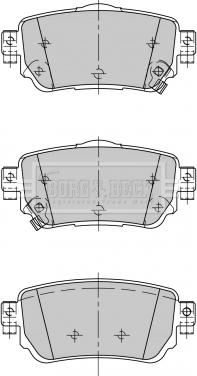 Borg & Beck BBP2498 - Bremžu uzliku kompl., Disku bremzes autospares.lv