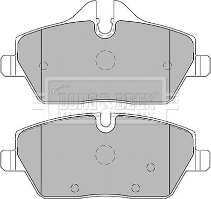 Borg & Beck BBP2446 - Bremžu uzliku kompl., Disku bremzes autospares.lv