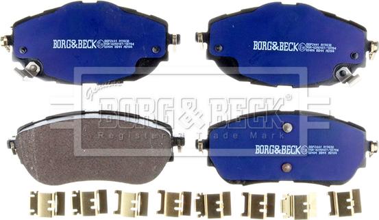 Borg & Beck BBP2441 - Bremžu uzliku kompl., Disku bremzes www.autospares.lv