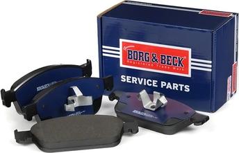 Borg & Beck BBP2443 - Тормозные колодки, дисковые, комплект www.autospares.lv