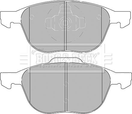 Borg & Beck BBP2456 - Bremžu uzliku kompl., Disku bremzes www.autospares.lv