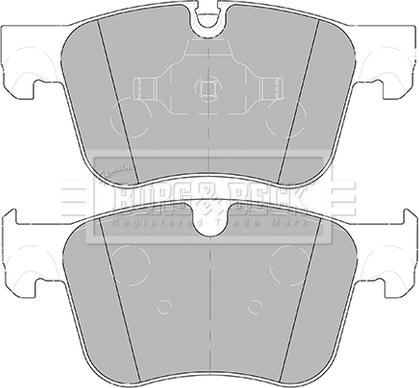 Borg & Beck BBP2453 - Bremžu uzliku kompl., Disku bremzes www.autospares.lv