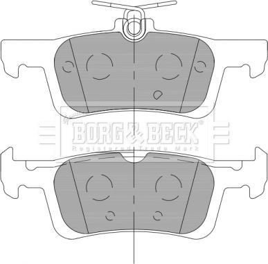 Borg & Beck BBP2462 - Bremžu uzliku kompl., Disku bremzes www.autospares.lv