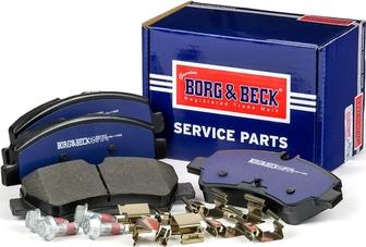 Borg & Beck BBP2409 - Bremžu uzliku kompl., Disku bremzes autospares.lv