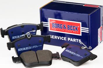 Borg & Beck BBP2401 - Тормозные колодки, дисковые, комплект www.autospares.lv