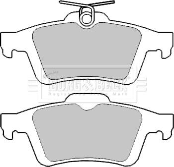 Borg & Beck BBP2403 - Тормозные колодки, дисковые, комплект www.autospares.lv