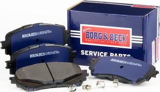 Borg & Beck BBP2411 - Bremžu uzliku kompl., Disku bremzes www.autospares.lv