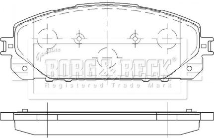 Borg & Beck BBP2485 - Bremžu uzliku kompl., Disku bremzes autospares.lv