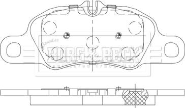 Borg & Beck BBP2480 - Bremžu uzliku kompl., Disku bremzes www.autospares.lv