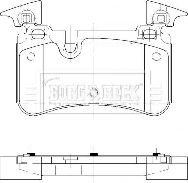 Borg & Beck BBP2482 - Bremžu uzliku kompl., Disku bremzes www.autospares.lv