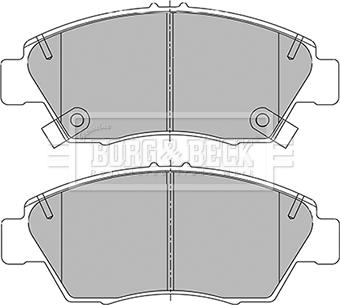 Borg & Beck BBP2432 - Bremžu uzliku kompl., Disku bremzes autospares.lv