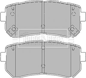 Borg & Beck BBP2425 - Тормозные колодки, дисковые, комплект www.autospares.lv