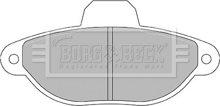 Borg & Beck BBP2428 - Тормозные колодки, дисковые, комплект www.autospares.lv