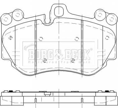 Borg & Beck BBP2476 - Bremžu uzliku kompl., Disku bremzes www.autospares.lv