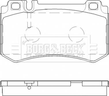 Borg & Beck BBP2478 - Bremžu uzliku kompl., Disku bremzes www.autospares.lv