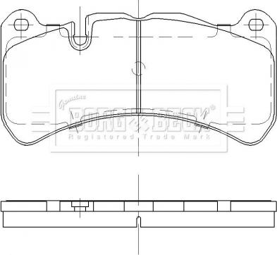 Borg & Beck BBP2477 - Bremžu uzliku kompl., Disku bremzes www.autospares.lv