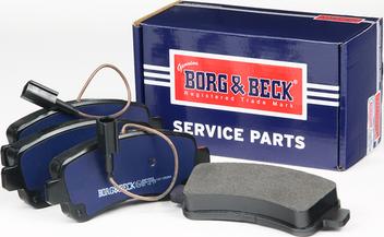 Borg & Beck BBP2560 - Bremžu uzliku kompl., Disku bremzes www.autospares.lv