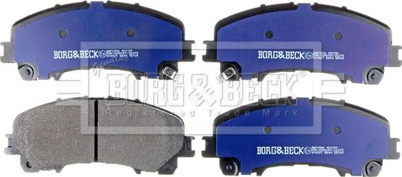 Borg & Beck BBP2506 - Bremžu uzliku kompl., Disku bremzes www.autospares.lv