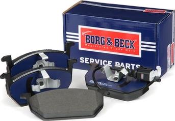 Borg & Beck BBP2511 - Тормозные колодки, дисковые, комплект www.autospares.lv