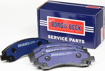 Borg & Beck BBP2535 - Bremžu uzliku kompl., Disku bremzes www.autospares.lv