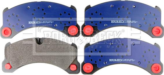 Borg & Beck BBP2525 - Bremžu uzliku kompl., Disku bremzes www.autospares.lv