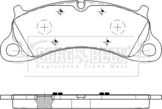 Borg & Beck BBP2619 - Bremžu uzliku kompl., Disku bremzes www.autospares.lv