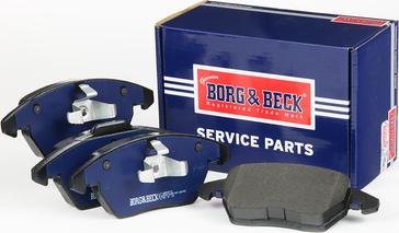 Borg & Beck BBP2610 - Тормозные колодки, дисковые, комплект www.autospares.lv