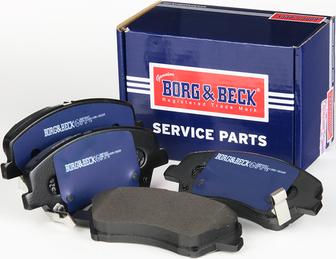 Borg & Beck BBP2681 - Тормозные колодки, дисковые, комплект www.autospares.lv