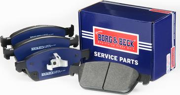 Borg & Beck BBP2628 - Тормозные колодки, дисковые, комплект www.autospares.lv