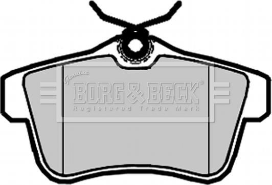 Borg & Beck BBP2095 - Bremžu uzliku kompl., Disku bremzes www.autospares.lv