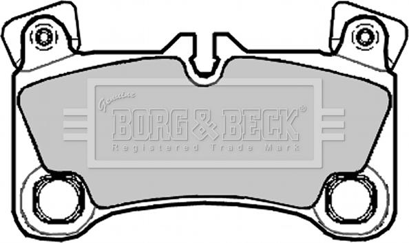 Borg & Beck BBP2092 - Тормозные колодки, дисковые, комплект www.autospares.lv