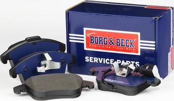 Borg & Beck BBP2049 - Тормозные колодки, дисковые, комплект www.autospares.lv