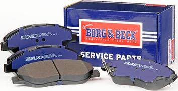 Borg & Beck BBP2042 - Тормозные колодки, дисковые, комплект www.autospares.lv